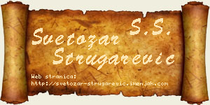 Svetozar Strugarević vizit kartica